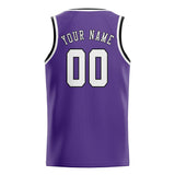 Custom Light Purple & White Colors Design Sports Basketball Jersey