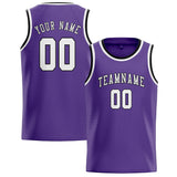 Custom Light Purple & White Colors Design Sports Basketball Jersey
