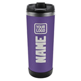 Custom Light Purple White Stainless Steel Water Cup