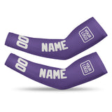 Custom Light Purple White Arm Sleeve