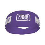 Custom Light Purple White Sports headband