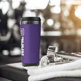 Custom Light Purple White Stainless Steel Water Cup