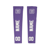 Custom Light Purple White Arm Sleeve