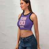 Custom Light Purple Light Pink Sleeveless Tank Top