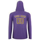 Custom Light Purple Khaki UV-Hoodie