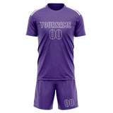 Custom Light Purple Light Purple Soccer Jersey