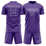 Custom Light Purple Light Purple Soccer Jersey