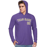 Custom Light Purple Light Khaki UV-Hoodie