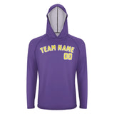 Custom Light Purple Light Yellow UV-Hoodie
