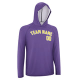 Custom Light Purple Light Yellow UV-Hoodie