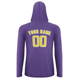 Custom Light Purple Light Yellow UV-Hoodie