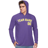 Custom Light Purple Light Yellow UV-Hoodie