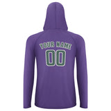 Custom Light Purple Blue Green UV-Hoodie