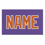 Custom Light Purple Orange Beach Towel