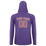 Custom Light Purple Copper Rose UV-Hoodie