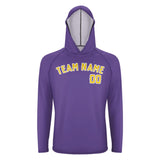 Custom Light Purple Gold UV-Hoodie