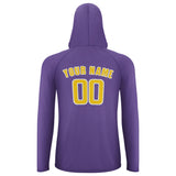 Custom Light Purple Gold UV-Hoodie
