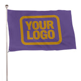 Custom Light Purple Yellow Flag