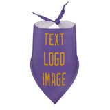 Custom Light Purple Yellow Pet Scarf