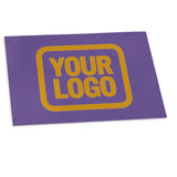 Custom Light Purple Yellow Flag