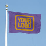 Custom Light Purple Yellow Flag