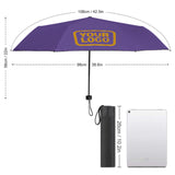 Custom Light Purple Yellow Automatic Umbrella