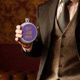 Custom Light Purple Yellow Hip Flask