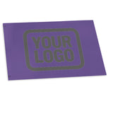 Custom Light Purple Dark Grey Flag