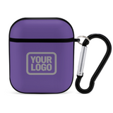 Custom Light Purple Gray AirPods Case