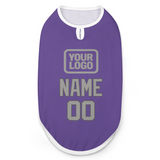 Custom Light Purple Gray Pet Vest