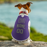 Custom Light Purple Gray Pet Vest