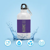 Custom Light Purple Gray Sports Bottle