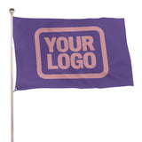 Custom Light Purple Light Pink Flag