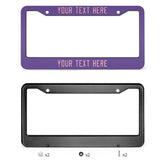 Custom Light Purple Light Pink License Plate Frame