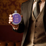 Custom Light Purple Light Pink Hip Flask