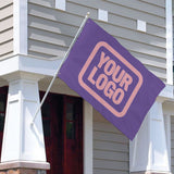 Custom Light Purple Light Pink Flag