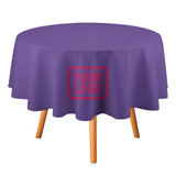 Custom Light Purple Pink Round Table Cloth