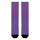 Custom Light Purple Pink Knee-High Sock