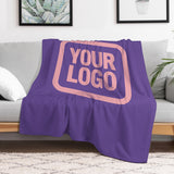 Custom Light Purple Light Pink Blanket