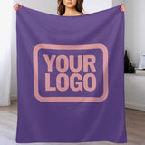 Custom Light Purple Light Pink Blanket