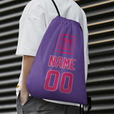 Custom Light Purple Pink Drawstring Bag