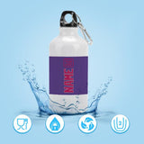 Custom Light Purple Pink Sports Bottle