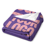 Custom Light Purple Light Pink Blanket