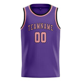 Custom Light Purple & Light Pink Colors Design Sports Basketball Jersey