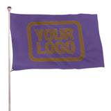 Custom Light Purple Khaki Flag