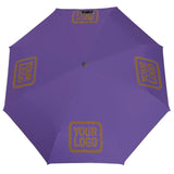 Custom Light Purple Khaki Automatic Umbrella