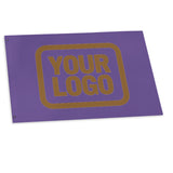 Custom Light Purple Khaki Flag