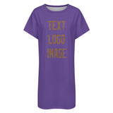 Custom Light Purple Khaki Nachthemd