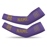Custom Light Purple Light Khaki Arm Sleeve
