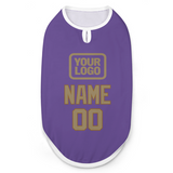 Custom Light Purple Light Khaki Pet Vest